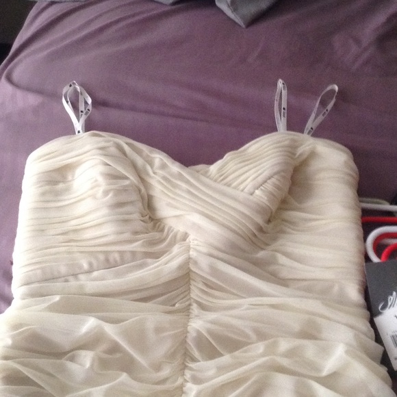 Tadashi nude chiffon dress - Picture 2 of 4