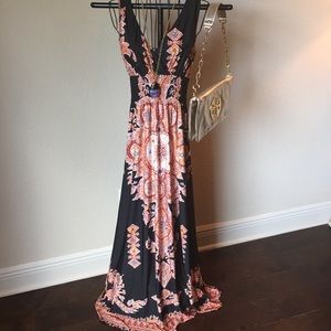 Colorful maxi dress