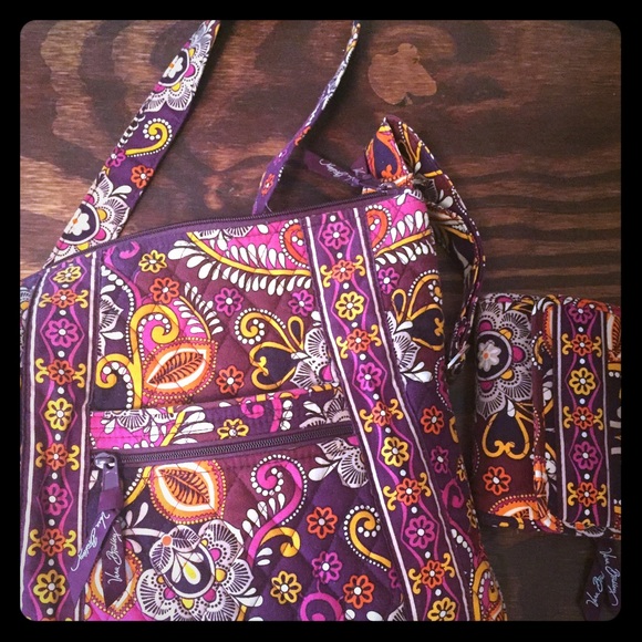 Vera Bradley in Safari sunset. Cross body & Wallet