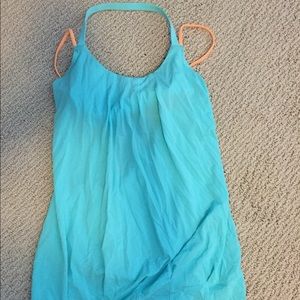 ‼️FLASH SALE‼️ Lulu tank top. Blue. Strappy.