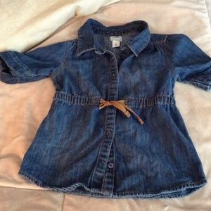 Toddler denim top