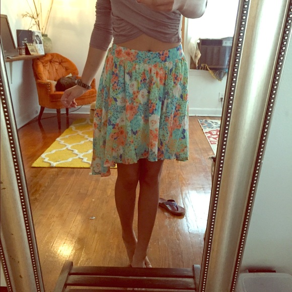 Candies High low floral print skirt