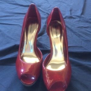 Delicious red patent leather heels