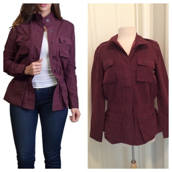 Jackets & Blazers - NWOT- Purple jacket (L)