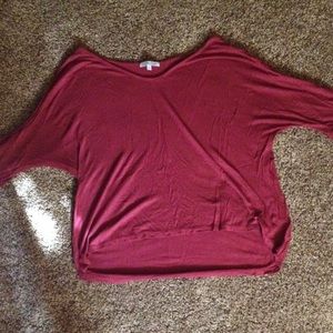 Maroon Charlotte Russe high low top!