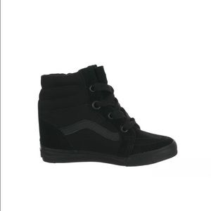 Vans Sk8 Hi Wedge Black/Black Suede