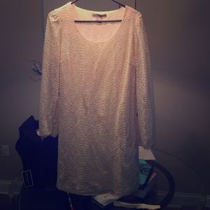 Cream lace dress