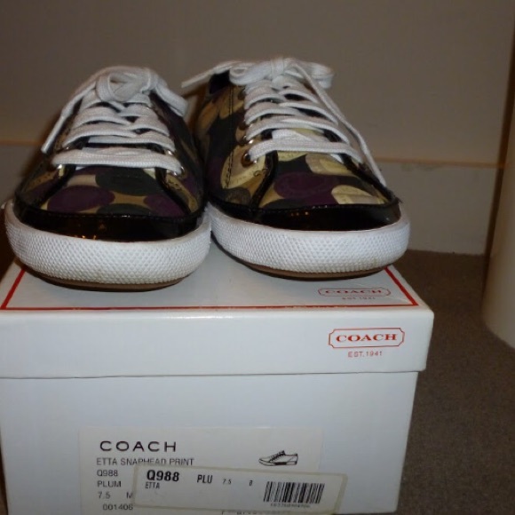 Coach Snaphead Print Plum