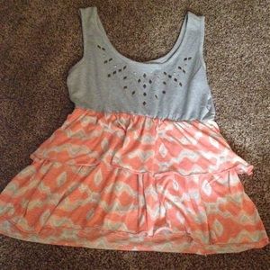 Pink and grey tank top!