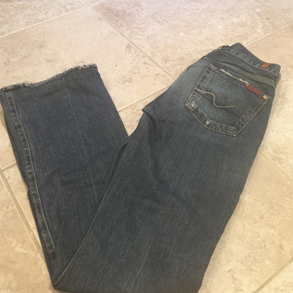 Distressed jeans