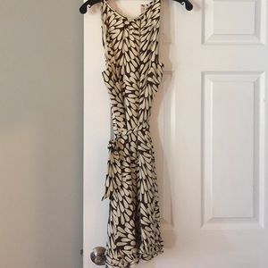 Beautiful silk brown and white Tory dress