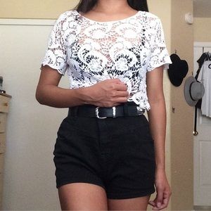 High waisted shorts