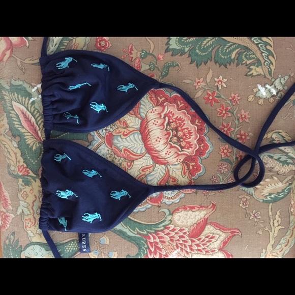 Ralph Lauren halter swim top