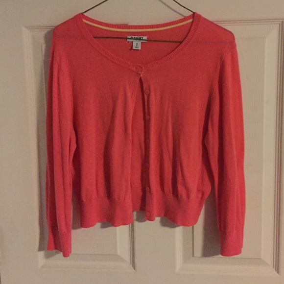Coral cardigan