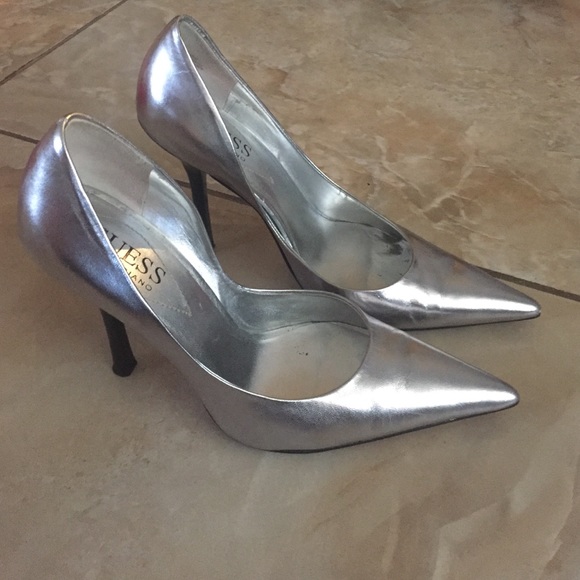 Grey high heels