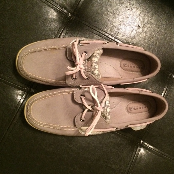 Sequin Houndstooth Grey Sperrys