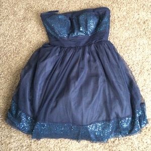 Strapless Homecoming dress