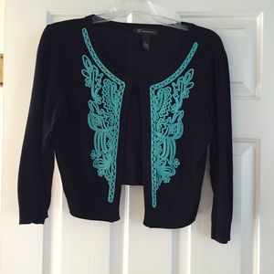 INC Black Cropped Sweater