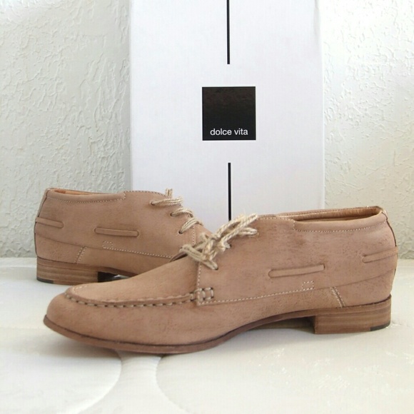 Dolce Vita Shoes - Dolce Vita Flat Lace up Oxford Tan Beige