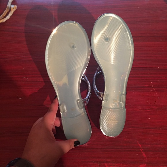 Light Blue Metallic BCBG Sandals! - Picture 3 of 4