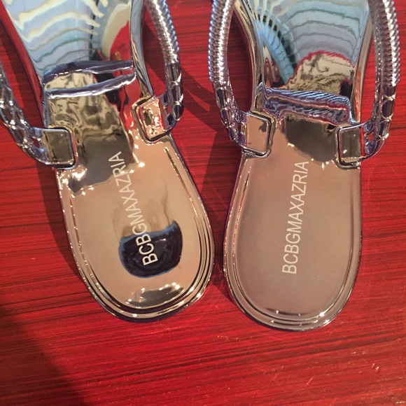 Light Blue Metallic BCBG Sandals! - Picture 4 of 4
