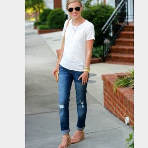 GAP 1969 "Real Straight" distressed denim