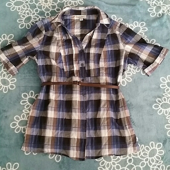 Plaid top