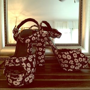 Peep toe girly heels