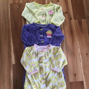 Baby girl footies bundle