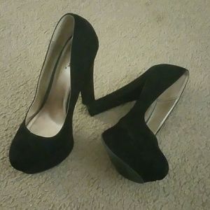 Black high heels