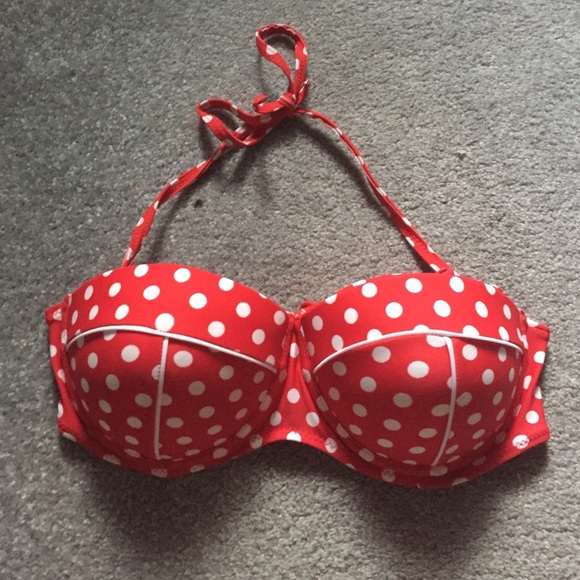 Red Sailor Swim Suit Top