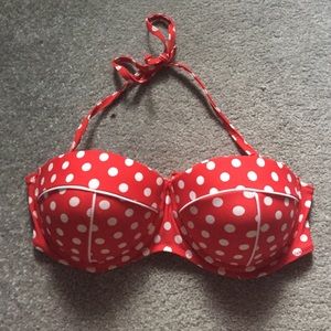 Red Sailor Swim Suit Top