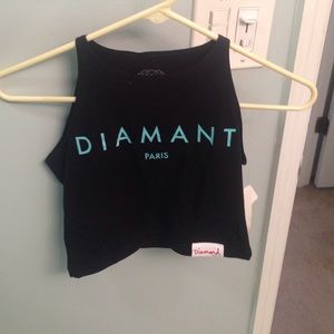 Brand new still with tags diamond crop top