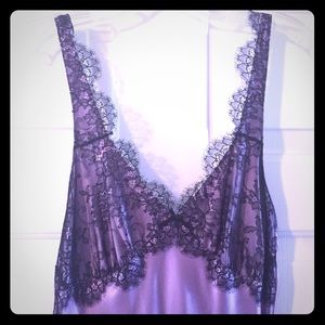 Purple silk nightgown