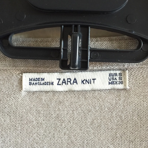 Zara Long Leather & Knit Cardigan - Picture 2 of 4