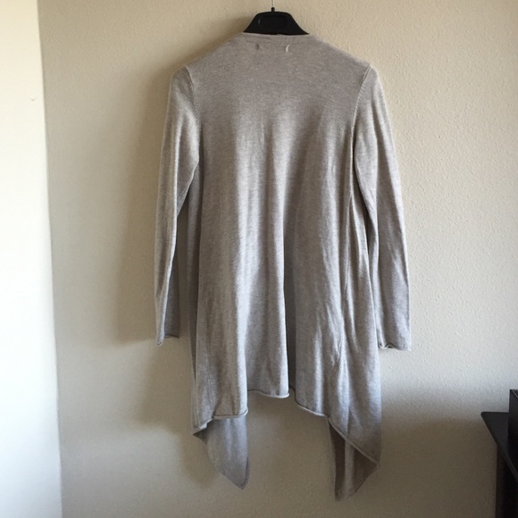 Zara Long Leather & Knit Cardigan - Picture 4 of 4