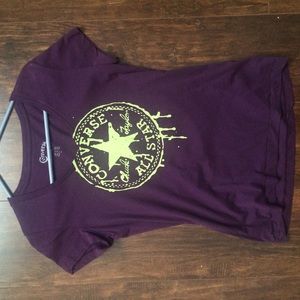 Converse shirt purple