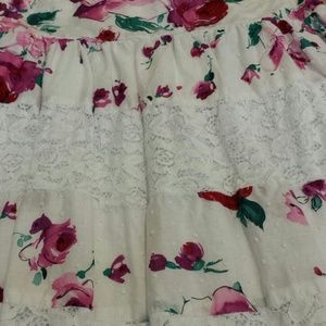 Floral Mid Length Skirt