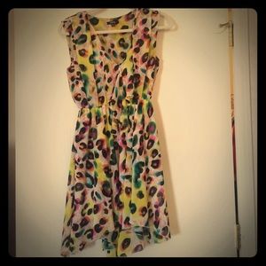 Bright leopard dress size M