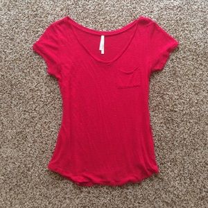 Red Pocketed T