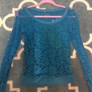 Aeropostale lacey blue sweater.