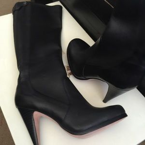 NWT coach black leather boots