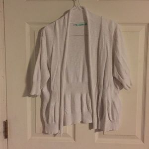 White cardigan