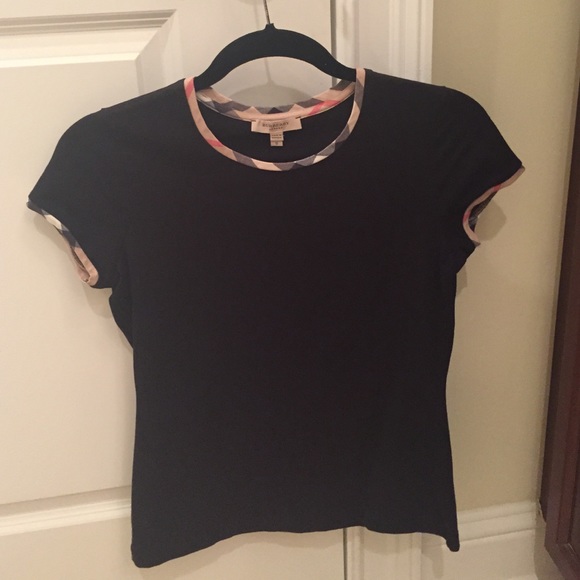 Black Burberry tee