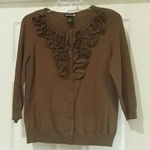 Nordstrom Sweaterworks brown cardigan