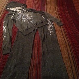 Miss Me warm up suit. Adult small. NWOT