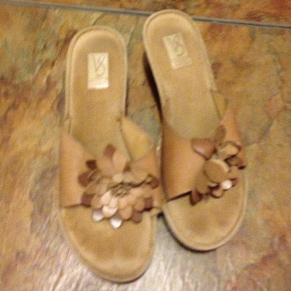 Victoria Spencer leather upper wedge shoes - Picture 1 of 4