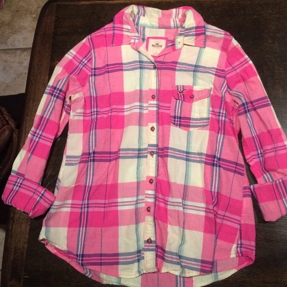 Hollister plaid button up