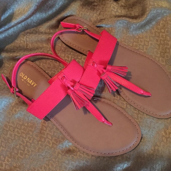 Coral sandals