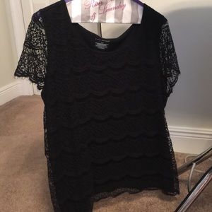 18/20 Black Lace Shirt